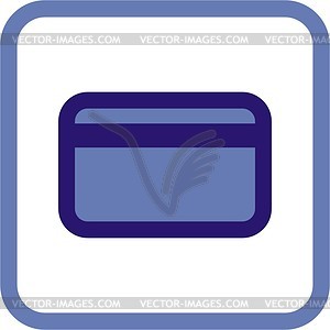 Buy by credit cards - royalty-free vector clipart