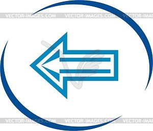 Back - vector image