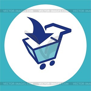 Add to the shopping cart - vector image