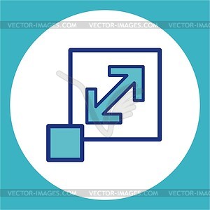 Enlarge picture - vector clipart