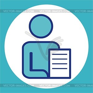 Fill out the form - vector clipart