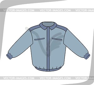 Jacket - color vector clipart