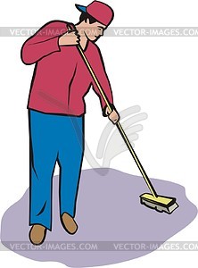 Janitor - vector clipart