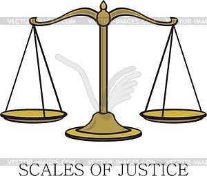 Scales of justice - vector clipart
