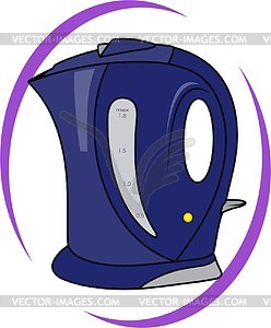 Electric tea kettle - vector clip art