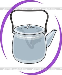 Tea kettle - vector image