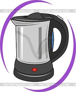 Electric tea kettle - vector clipart