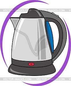 Electric tea kettle - vector image