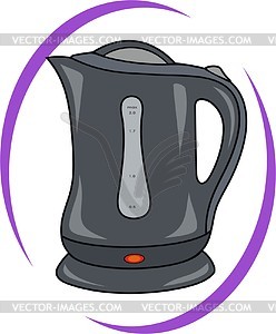 Электрический чайник - векторное графическое изображение