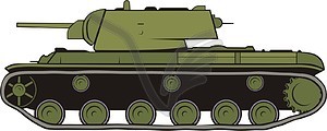 Tank KV1 - vector clipart