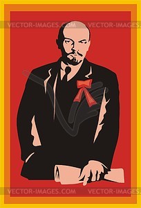 Vladimir Lenin - vector clipart