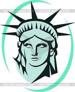 The Statue of Liberty in New York - vector image