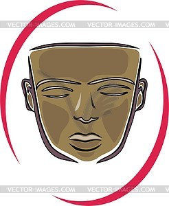 African mask - vector EPS clipart