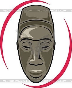 African mask - vector clipart