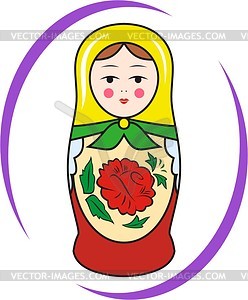 Matryoshka - vector clipart