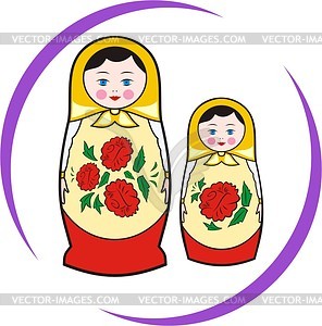 Matryoshka - vector image