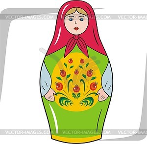 Matryoshka - vector clipart