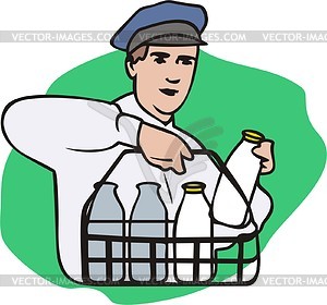 Milkman - vector clipart