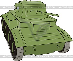 Tank MK-VII - vector clipart