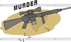 Murder - vector clipart