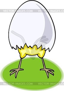 Nestling - color vector clipart