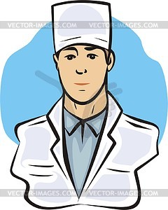 Nurse boy - vector clipart