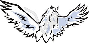 Winged horse - vector clipart