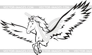 Winged horse - vector clip art