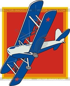 Plane - color vector clipart