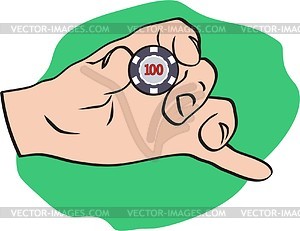 Poker chips - vector image