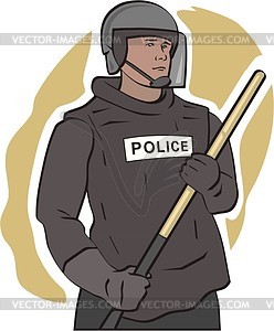 Policeman - vector image