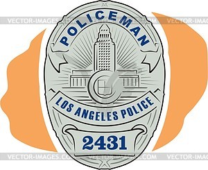 Police badge - vector clipart