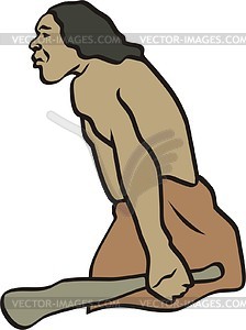 Prehistoric man - vector clipart