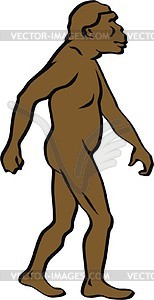 Prehistoric man - royalty-free vector image