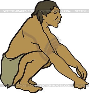 Prehistoric man - vector clipart