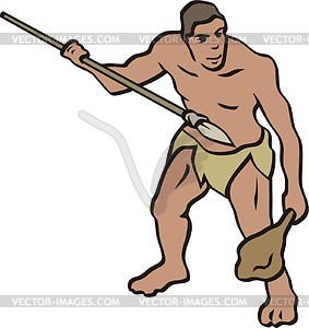 Prehistoric man - vector clipart