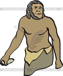 Prehistoric man - vector clip art