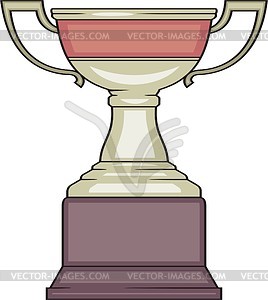 Prize cup - vector image