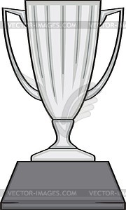 Prize cup - vector image