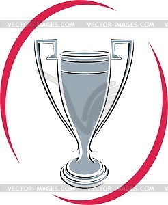 Prize cup - vector image