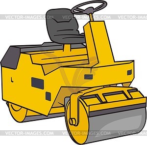 Road-roller - vector clipart