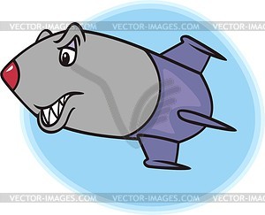 Space rocket - vector clip art