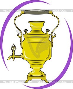 Russian samovar - vector image