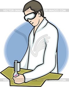 Scientist - vinyl EPS vector clipart