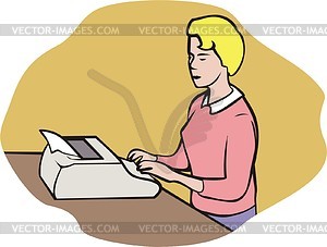 Secretary - vector clipart