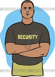 Security guard - vector clipart