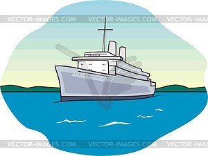 Корабль - графика в векторном формате