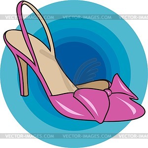 High-heeled shoe - royalty-free vector clipart