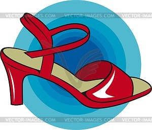 Women's sandal - vector clipart