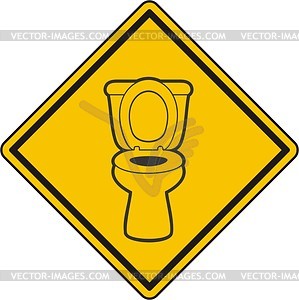 WC sign - vector image